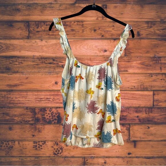 5 for $25š„Lucky BrandāTropical Tank Top Blouse Medium - Picture 2 of 5
